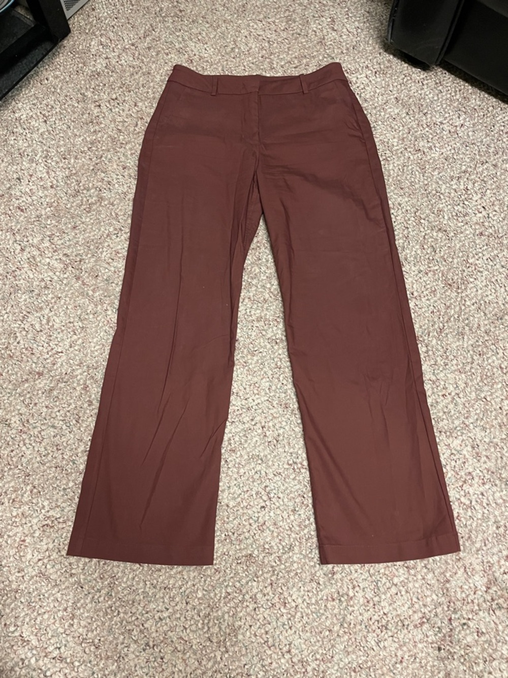 Kit and ace Women’s Straight-Leg Dress Pants in chocolate brown